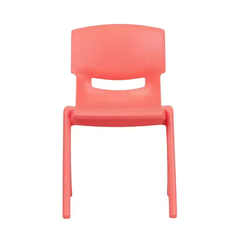 Flash Furniture Lot de 6 Chaises d'école empilables en plastique avec Hauteur d'assise de 33,6 cm