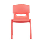 Flash Furniture Lot de 6 Chaises d'école empilables en plastique avec Hauteur d'assise de 33,6 cm