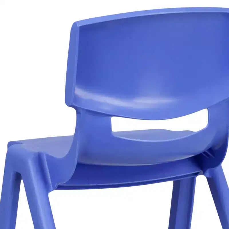 Flash Furniture Lot de 6 Chaises d'école empilables en plastique avec Hauteur d'assise de 33,6 cm