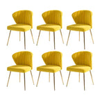 Lot de 6 chaises d'appoint capitonnées design contemporain Olinto | KARAT HOME