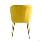 Lot de 6 chaises d'appoint capitonnées design contemporain Olinto | KARAT HOME