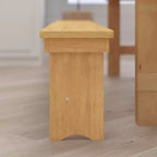 Banc pliant de style ferme Merrick Lane en pin massif, 96 x 12