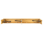 Banc pliant de style ferme Merrick Lane en pin massif, 96 x 12