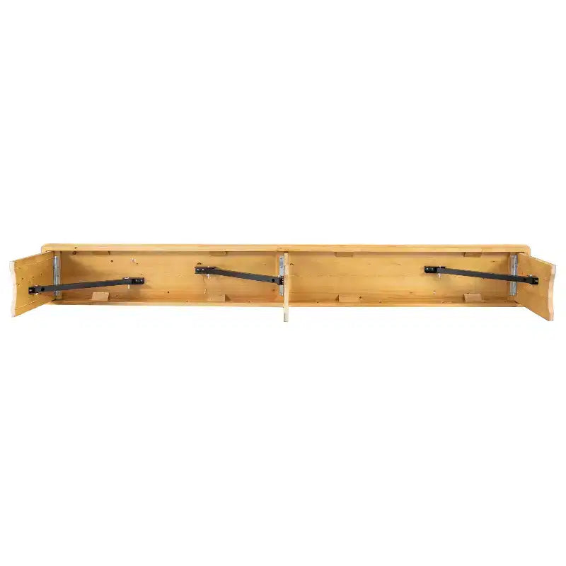 Banc pliant de style ferme Merrick Lane en pin massif, 96 x 12
