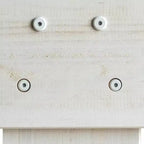 Lit Queen de Ferme Plank+Beam avec Tête de Lit à Lattes, Lit Plateforme en Bois Massif