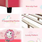 Lit plateforme pour tout-petits Costway pour enfants, rose