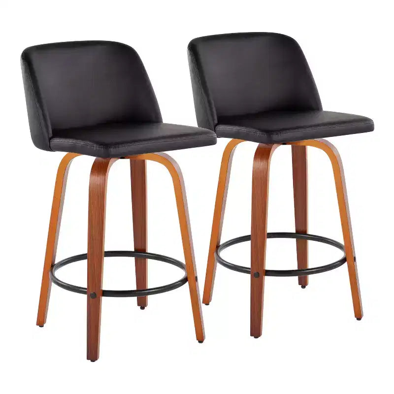 Set of 2 Toriano Counter Height Barstools - LumiSource