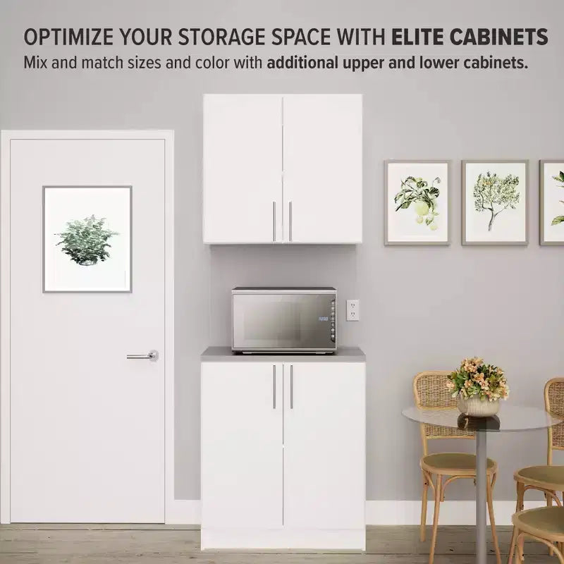 Meuble bas Elite 16 de rangement profond avec comptoir en mélamine - Prepac