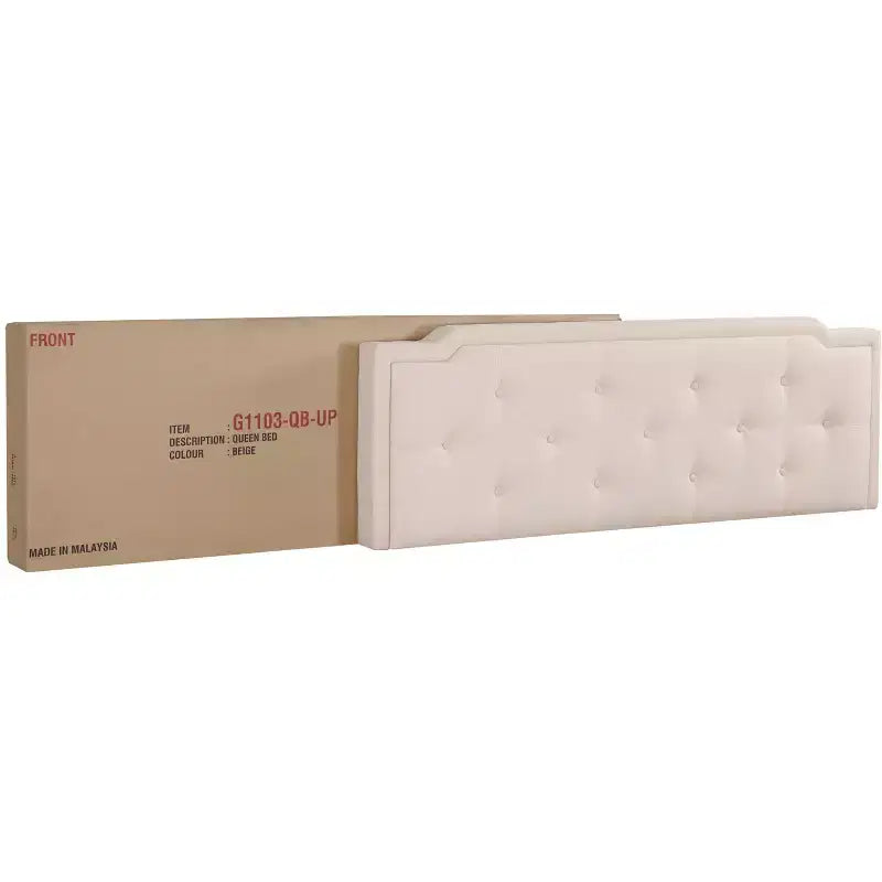 Lit capitonné réglable Queen Passion Furniture Deb