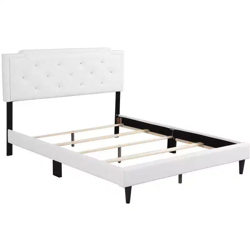 Lit capitonné réglable Queen Passion Furniture Deb