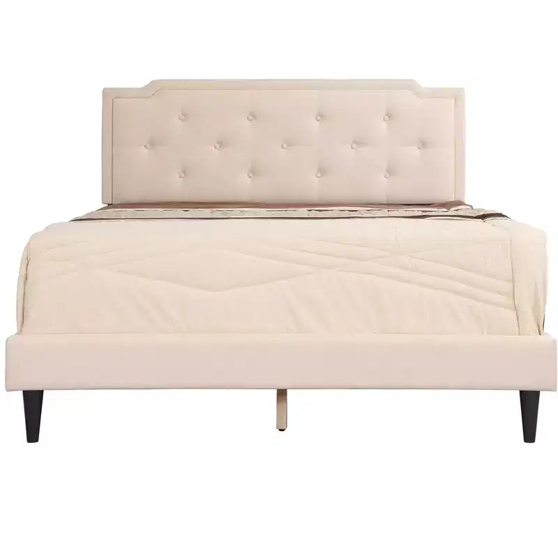 Lit capitonné réglable Queen Passion Furniture Deb