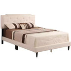 Lit capitonné réglable Queen Passion Furniture Deb