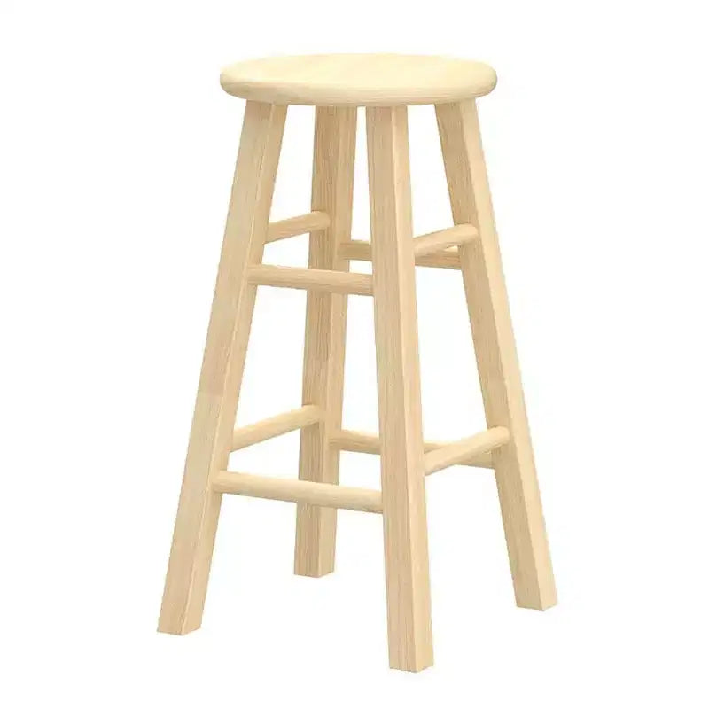 Tabourets de bar PJ Wood Classic Round Seat 24 po, naturels (lot de 8)