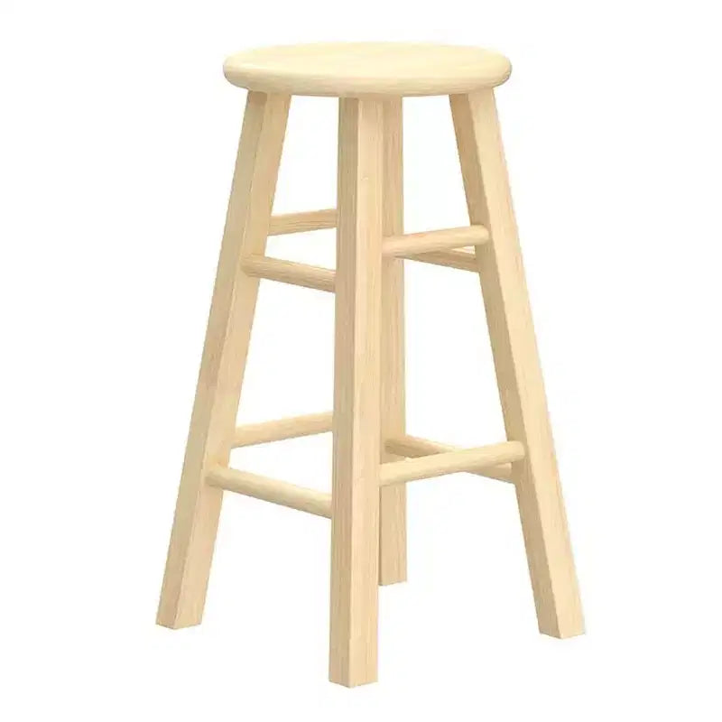 Tabourets de bar PJ Wood Classic Round Seat 24 po, naturels (lot de 8)