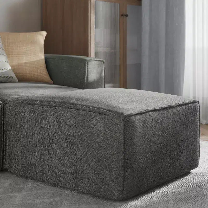 Canapé sectionnel modulaire de luxe Flash Furniture Bridgetown, siège ottoman