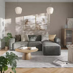 Canapé sectionnel modulaire de luxe Flash Furniture Bridgetown, siège ottoman