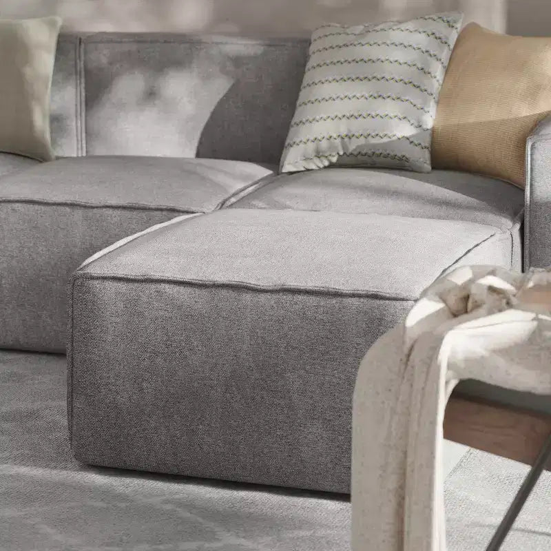 Canapé sectionnel modulaire de luxe Flash Furniture Bridgetown, siège ottoman