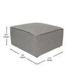 Canapé sectionnel modulaire de luxe Flash Furniture Bridgetown, siège ottoman