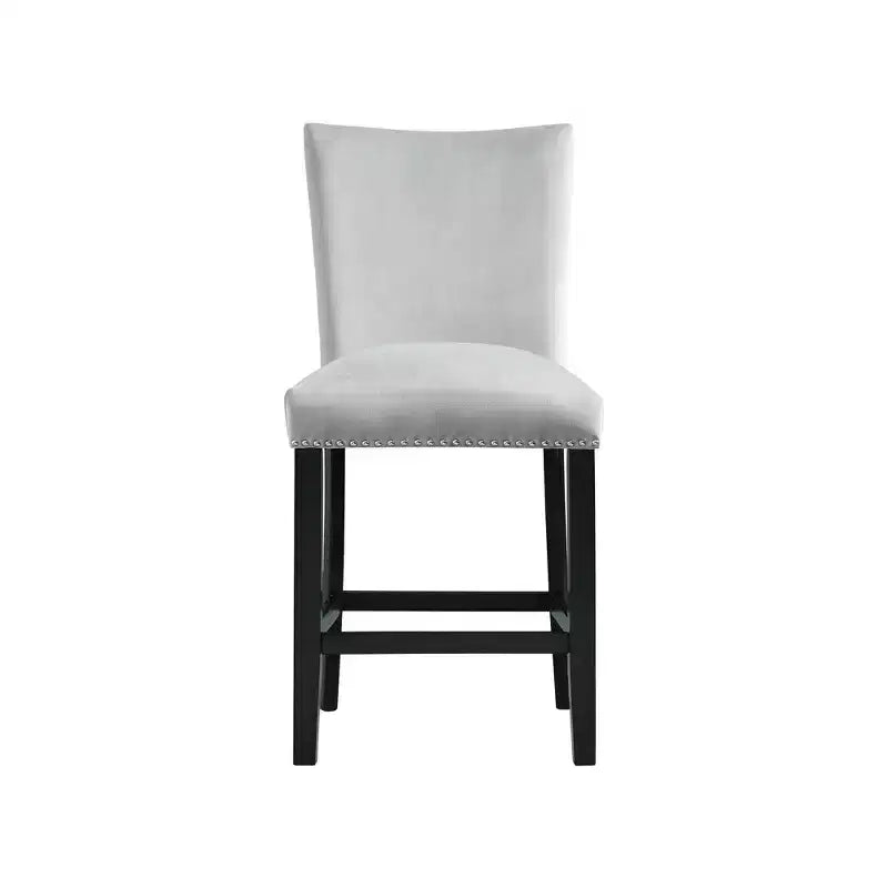 Lot de 2 tabourets de bar hauteur comptoir en velours Céline - Picket House Furnishings