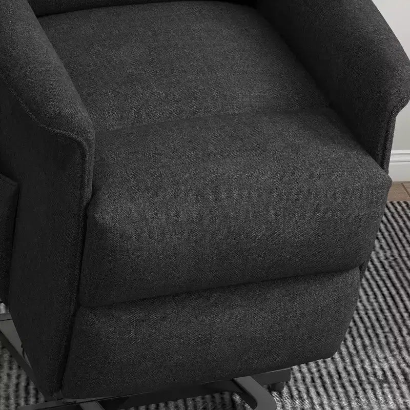 Fauteuil inclinable releveur électrique HOMCOM pour personnes âgées avec télécommande, revêtement en tissu de lin