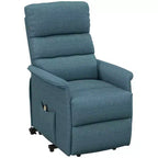 Fauteuil inclinable releveur électrique HOMCOM pour personnes âgées avec télécommande, revêtement en tissu de lin