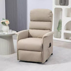 Fauteuil inclinable releveur électrique HOMCOM pour personnes âgées avec télécommande, revêtement en tissu de lin
