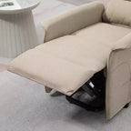 Fauteuil inclinable releveur électrique HOMCOM pour personnes âgées avec télécommande, revêtement en tissu de lin