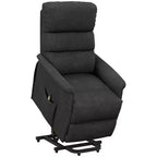 Fauteuil inclinable releveur électrique HOMCOM pour personnes âgées avec télécommande, revêtement en tissu de lin