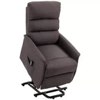 Fauteuil inclinable releveur électrique HOMCOM pour personnes âgées avec télécommande, revêtement en tissu de lin