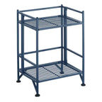 20 Extra Storage 2 Tier Folding Metal Shelf - Breighton Home