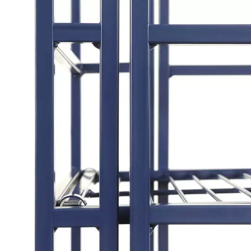 Étagère pliante en métal à 2 niveaux 20 Extra Storage - Breighton Home