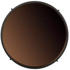 Table d'appoint Ruby Small Round Tray Top - ACC4206A - Or rose/noir - Safavieh