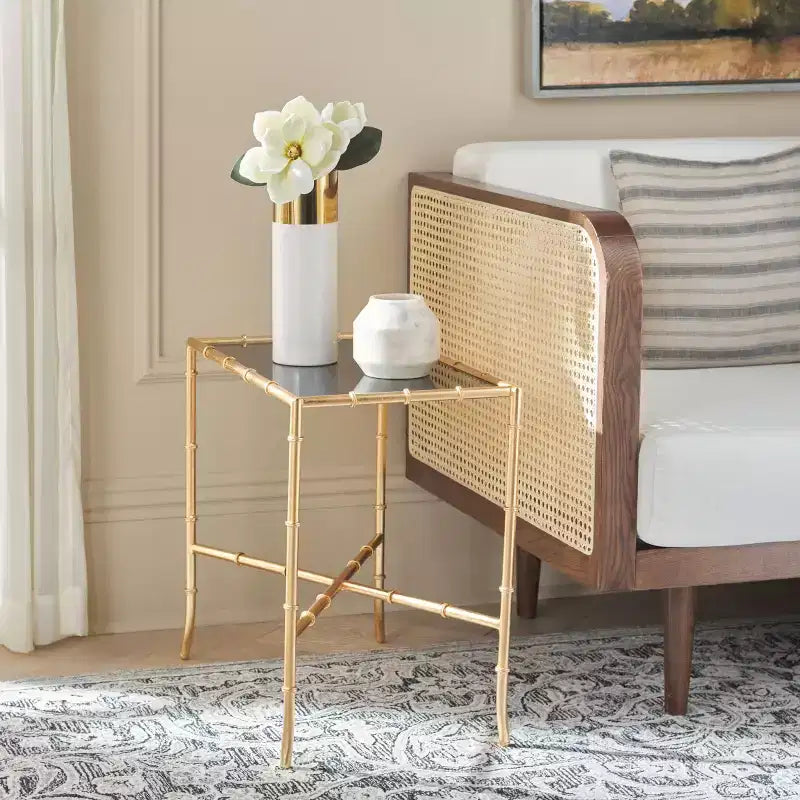 Table d'appoint Chandler - FOX2513 - Or/Verre - Safavieh Couture