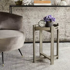 Table d'appoint Hamish - FOX4248A - Beige - Safavieh Couture