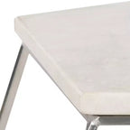 Table d'appoint Abella Pentagon - FOX4515 - Argent - Safavieh Couture