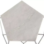 Table d'appoint Abella Pentagon - FOX4515 - Argent - Safavieh Couture