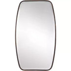 Uttermost Rectangular Vanity Accent Wall Mirror Modern Beveled Dark Bronze Frame 21 1/4 Wide for Bathroom Bedroom Living Room