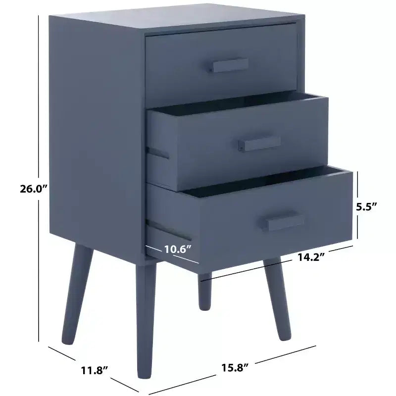 Table d'appoint à 3 tiroirs Pomona - CHS5700 - Safavieh