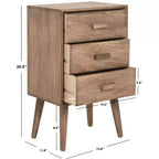 Table d'appoint à 3 tiroirs Pomona - CHS5700 - Safavieh