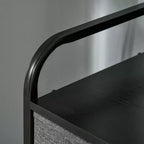HOMCOM Commode en tissu à 5 tiroirs, tour de rangement à 4 niveaux avec cadre en acier pour couloir, chambre et placard