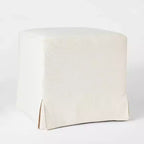 Lynwood Slipcover Cube Ottoman - Threshold designed with Studio McGee