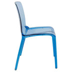 Chaise de salle à manger LeisureMod Murray en acrylique avec bord cascade et siège moulé élégant, style moderne pour cuisine, salle à manger, bureau, salon ou café