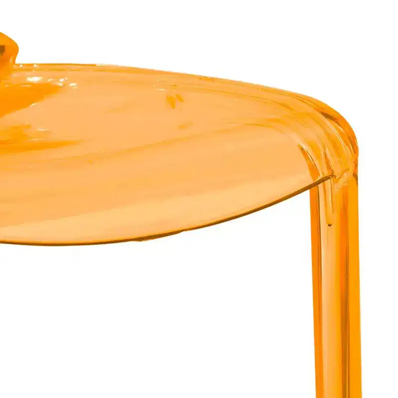 Chaise de salle à manger LeisureMod Murray en acrylique avec bord cascade et siège moulé élégant, style moderne pour cuisine, salle à manger, bureau, salon ou café
