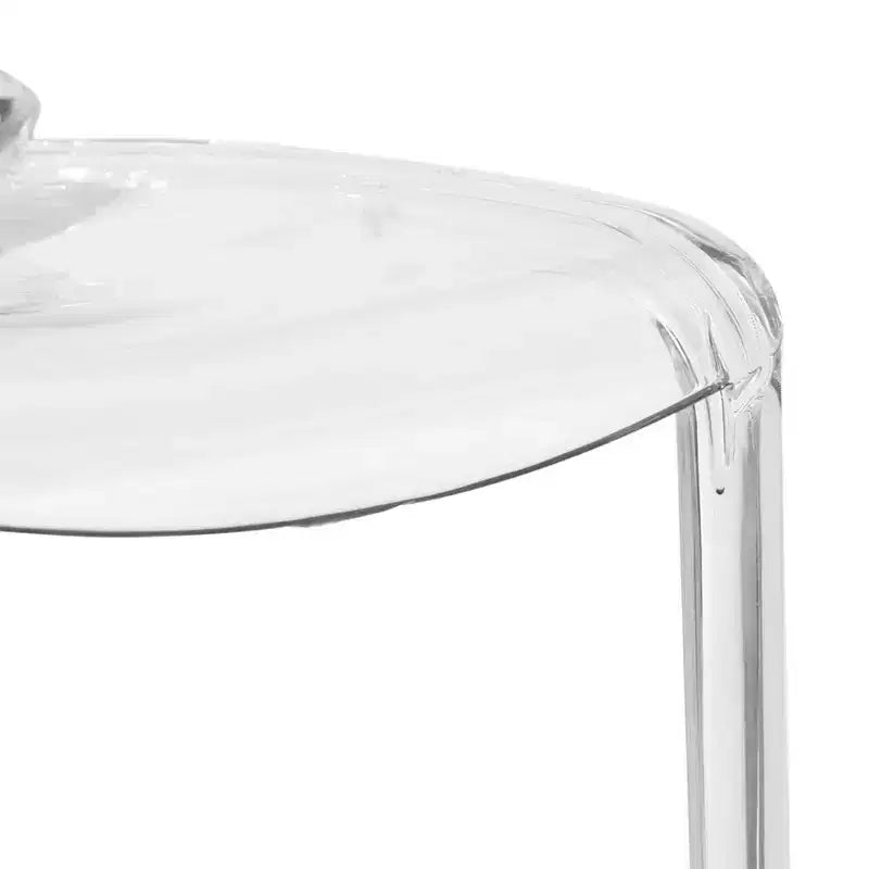 Chaise de salle à manger LeisureMod Murray en acrylique avec bord cascade et siège moulé élégant, style moderne pour cuisine, salle à manger, bureau, salon ou café