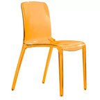 Chaise de salle à manger LeisureMod Murray en acrylique avec bord cascade et siège moulé élégant, style moderne pour cuisine, salle à manger, bureau, salon ou café