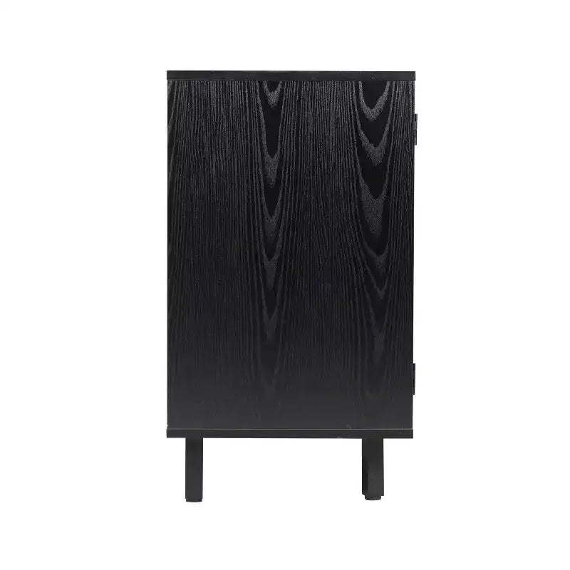 Merrick Lane Bar et buffet avec armoire de rangement, porte-verres suspendus et rangement pour bouteilles