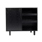 Merrick Lane Bar et buffet avec armoire de rangement, porte-verres suspendus et rangement pour bouteilles