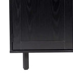 Merrick Lane Bar et buffet avec armoire de rangement, porte-verres suspendus et rangement pour bouteilles