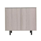 Merrick Lane Bar et buffet avec armoire de rangement, porte-verres suspendus et rangement pour bouteilles