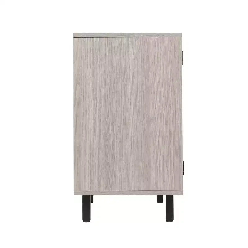 Merrick Lane Bar et buffet avec armoire de rangement, porte-verres suspendus et rangement pour bouteilles